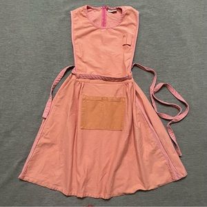 BIG BUD PRESS L Original Apron Shopgirl Dress Pockets Belt